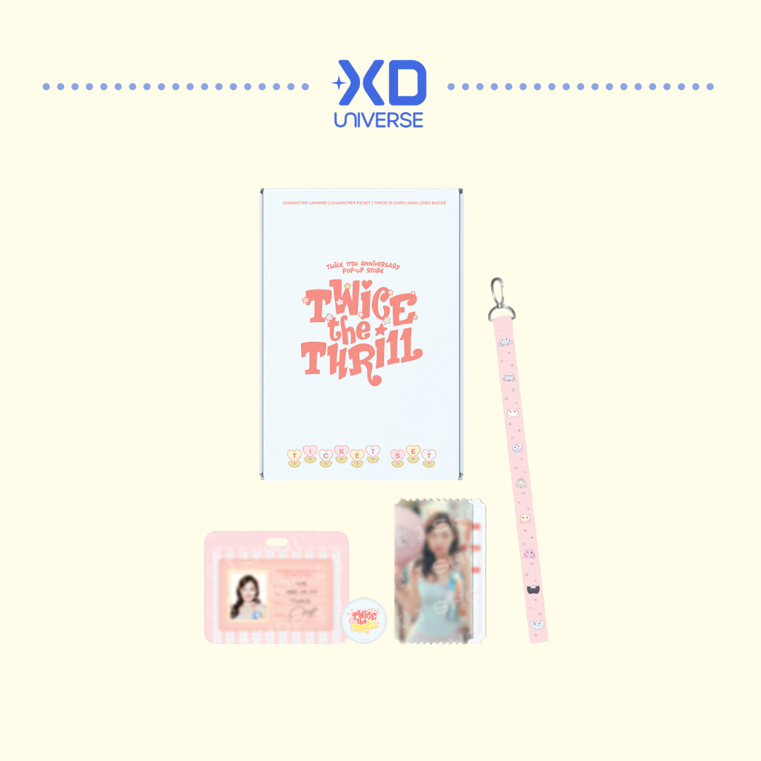 [PREORDER DEADLINE 6/11] TWICE 11TH ANNIVERSARY POP-UP STORE <TWICE THE THRILL> OFFICIAL MERCH - TWICE LAND TICKET SET