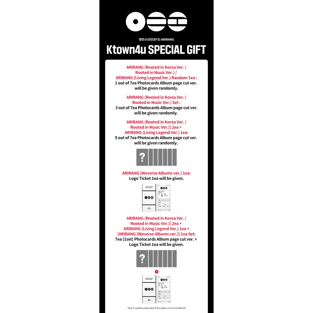 [PREORDER] BTS The 5th Album “ARIRANG” - Living Legend Ver.