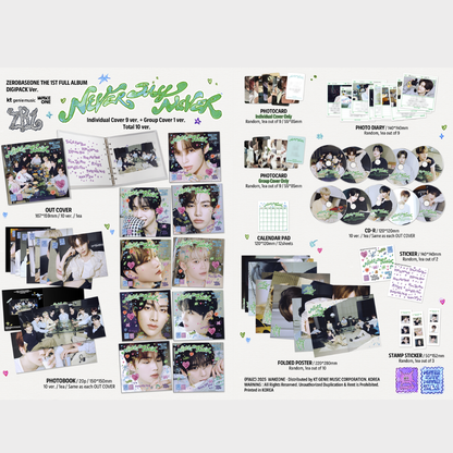 ZEROBASEONE ZB1 -THE 1ST FULL ALBUM NEVER SAY NEVER [DIGIPACK VER]