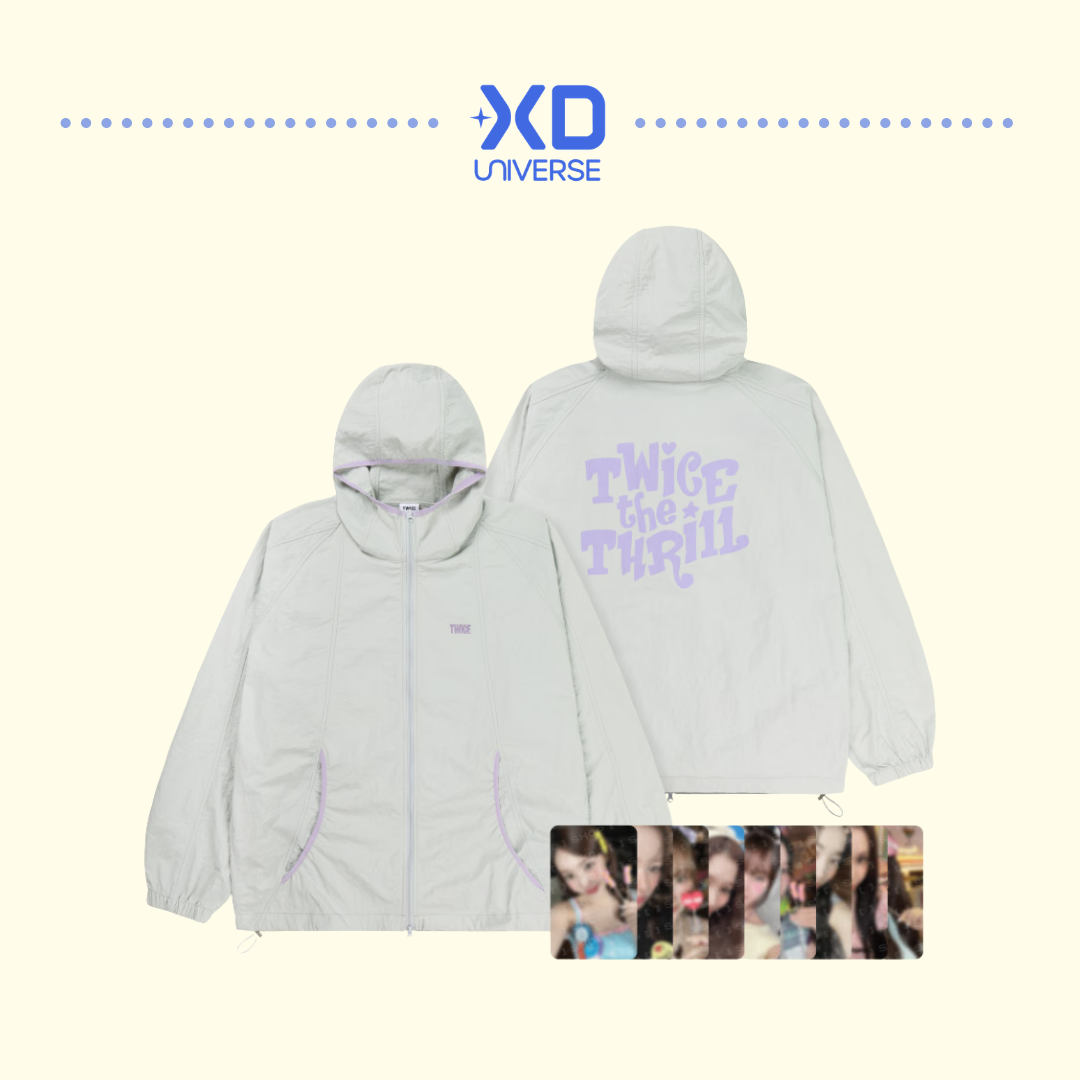 [PREORDER DEADLINE 6/11] TWICE 11TH ANNIVERSARY POP-UP STORE <TWICE THE THRILL> OFFICIAL MERCH - WIND BREAKER