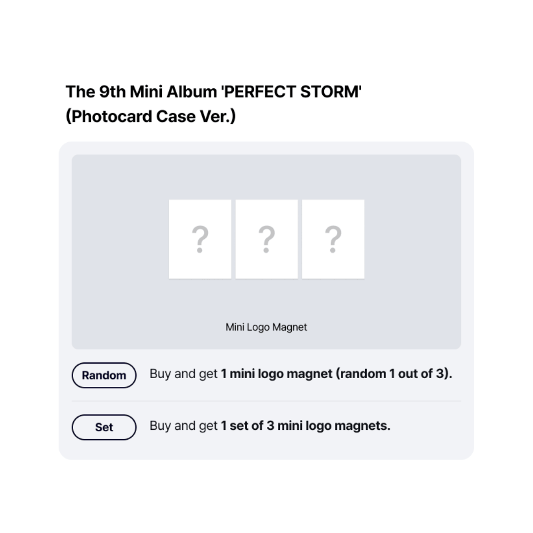 [PREORDER DEADLINE 13/11] TXT TOMORROW X TOGETHER 9th Mini Album 'PERFECT STORM' - Photocard Case Ver.