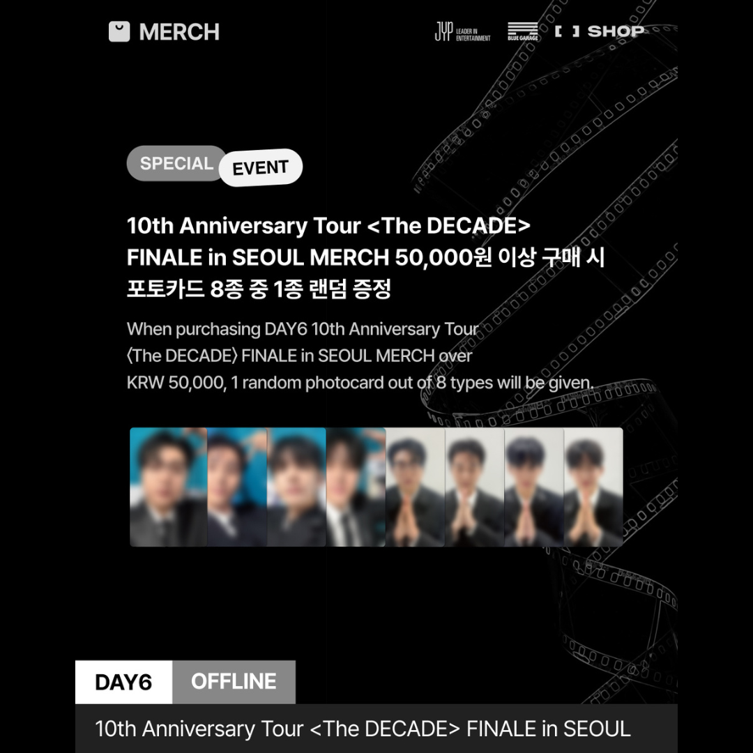 [PREORDER DEADLINE 13/7] DAY6 10th Anniversary Tour <The DECADE> FINALE in SEOUL OFFICIAL MERCH - PASSPORT SET