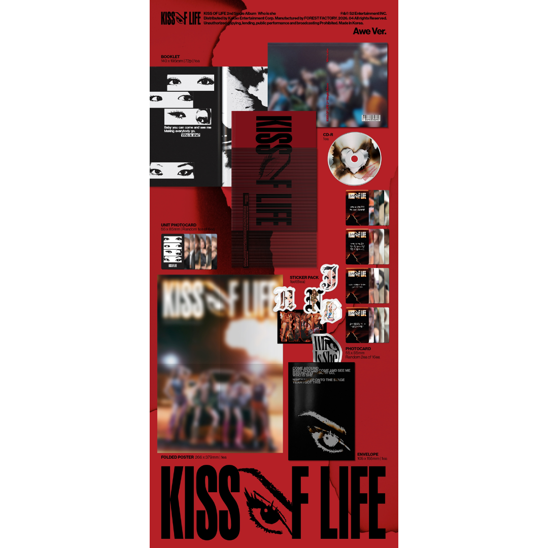 KISS OF LIFE - 2nd Single Album [Who is she] (Awe Ver.)