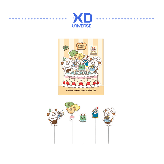 [PREORDER DEADLINE 22/7] KYUHYUN KYUMAE BAKERY POP-UP STORE in SEOUL Official Merch - KYUMAE Bakery Cake Topper Set