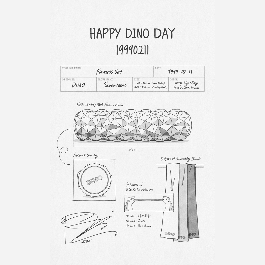 HAPPY DINO DAY BIRTHDAY MERCH ver.5 [FITNESS SET]