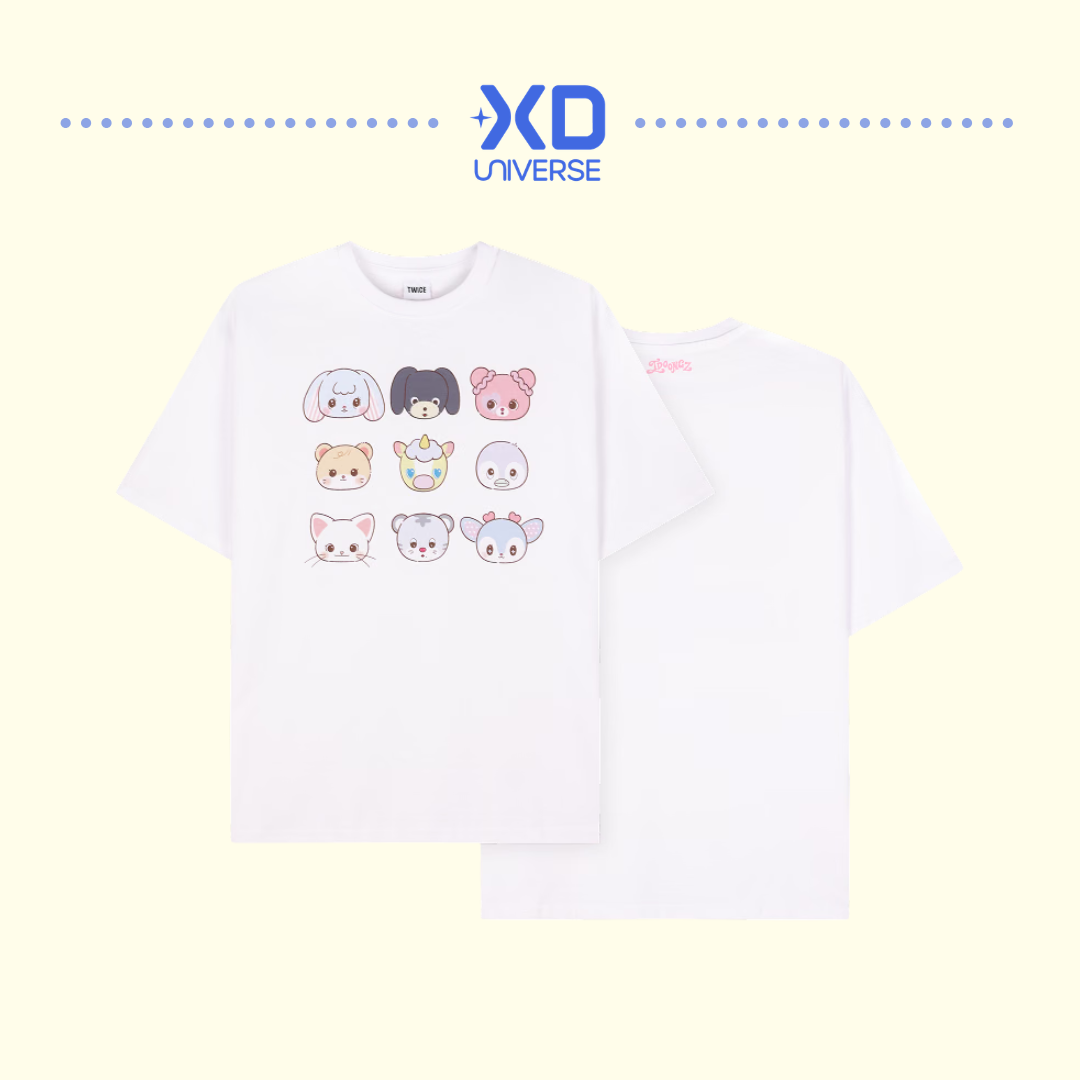 [PREORDER DEADLINE 6/11] TWICE 11TH ANNIVERSARY POP-UP STORE <TWICE THE THRILL> OFFICIAL MERCH - T-SHIRT (White)
