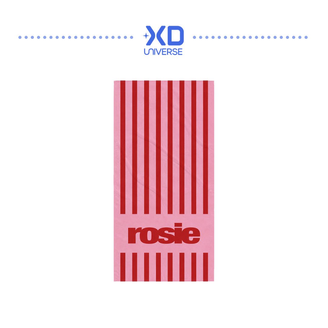 [PREORDER DEADLINE 4/12] ROSÉ Encore Pop-up in TOKYO ’one year of rosie‘ Merch - rosie Beach Towel