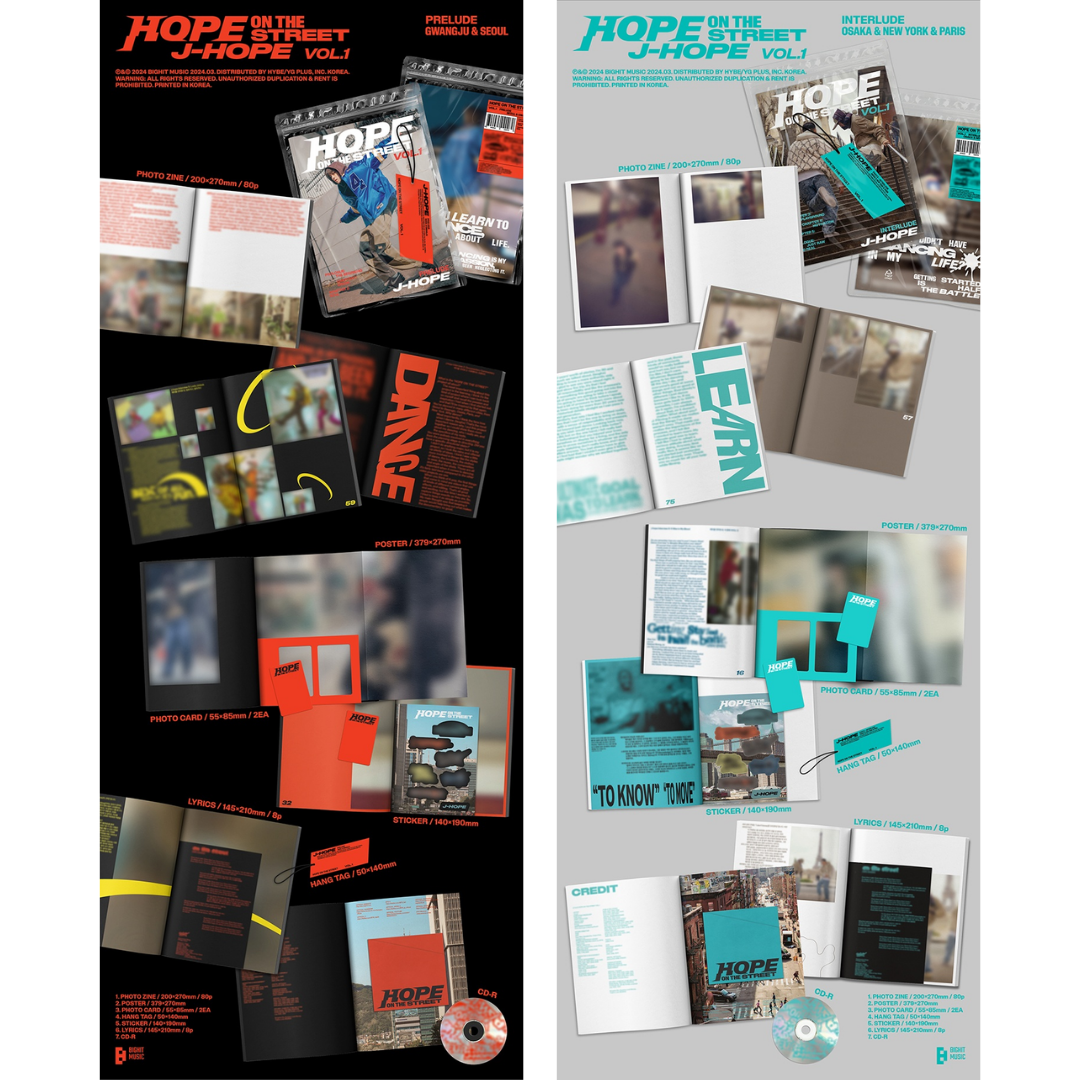 BTS J Hope - 'HOPE ON THE STREET VOL.1' Standard Ver