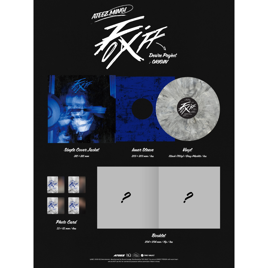 MIngi (ATEEZ) 'FIX OFF Desire Project: ORIGIN' (Gray Marbled Color LP)