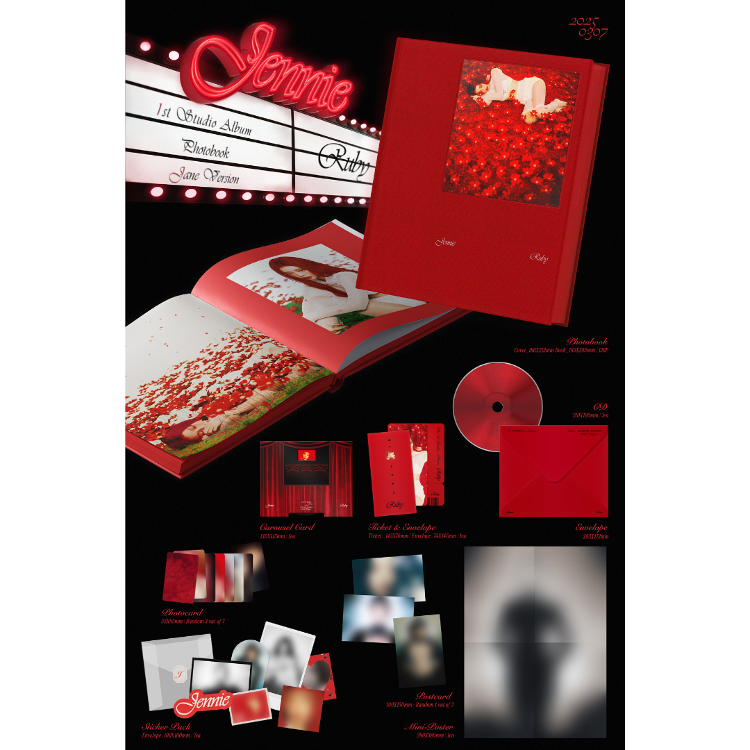 BLACKPINK JENNIE The 1st Studio Album [ RUBY ] Photobook ver (Jane ver)