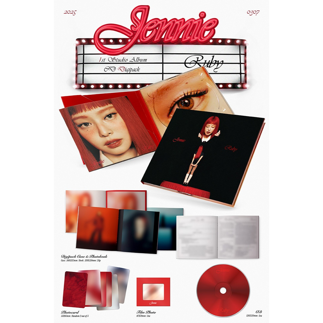 BLACKPINK JENNIE The 1st Studio Album [ RUBY ] Digipack ver