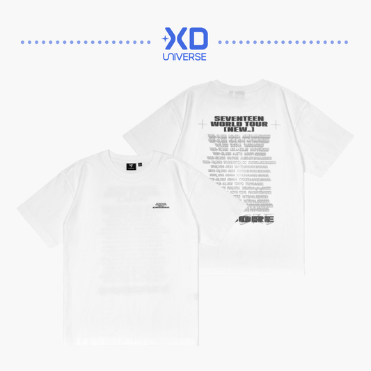 [PREORDER] SEVENTEEN WORLD TOUR [NEW_] ENCORE OFFICIAL MERCH - S/S T-SHIRT WHITE