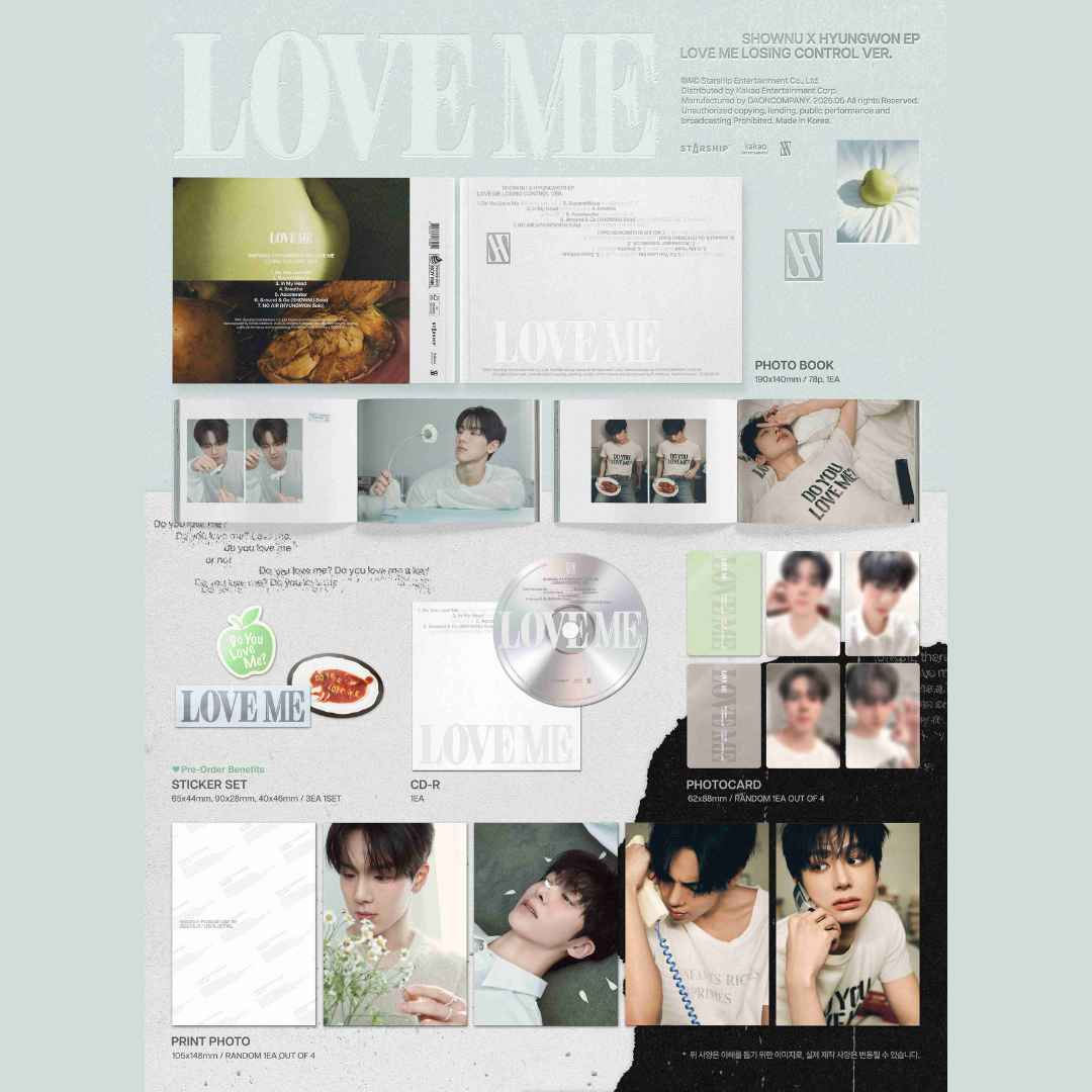 [PREORDER] SHOWNU X HYUNGWON EP [LOVE ME] - LOSING CONTROL VER.