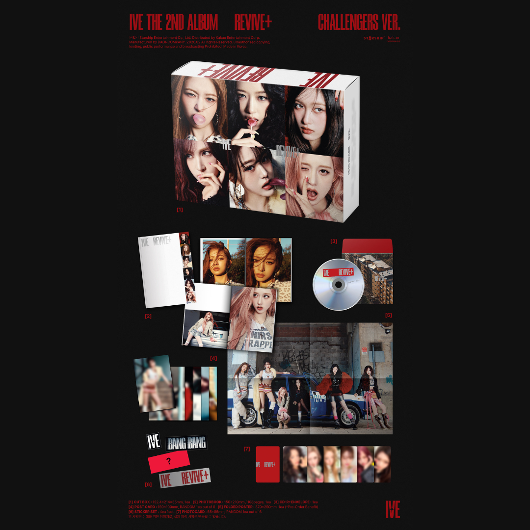 [POB] IVE THE 2ND ALBUM REVIVE+ (BANGERS ver. / CHALLENGERS ver.)