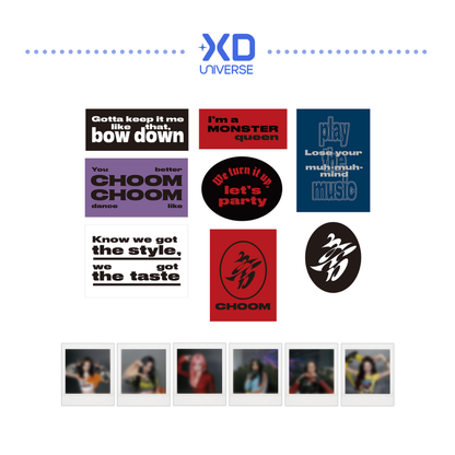 [PREORDER] BABYMONSTER 3rd MINI ALBUM [춤 (CHOOM)] OFFICIAL MERCH - LYRICS STICKER + INSTANT PHOTO SET