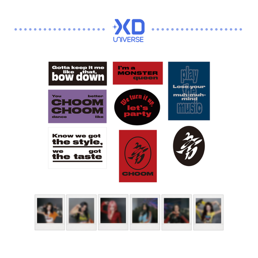 [PREORDER] BABYMONSTER 3rd MINI ALBUM [춤 (CHOOM)] OFFICIAL MERCH - LYRICS STICKER + INSTANT PHOTO SET