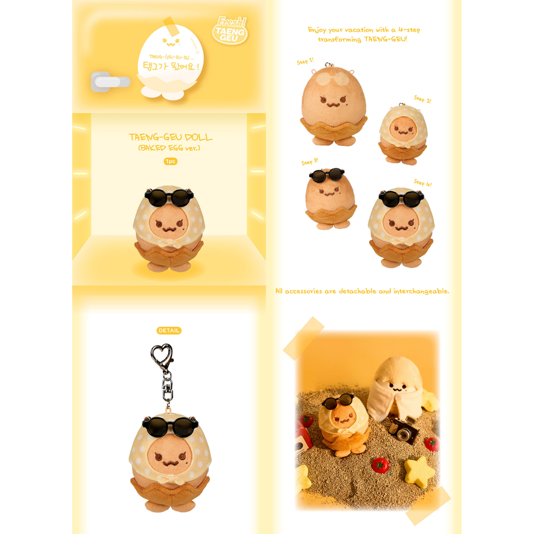 TAEYEON TAENG-GEU DOLL - 8CM  DOLL BAKED EGG VER