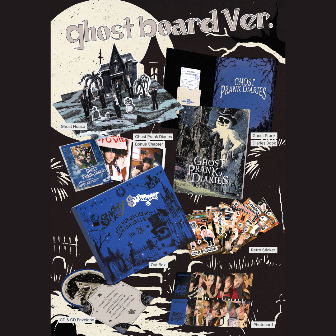 CLOSE YOUR EYES 2nd Mini Album 'Snowy Summer' (Ghost Board Ver.)