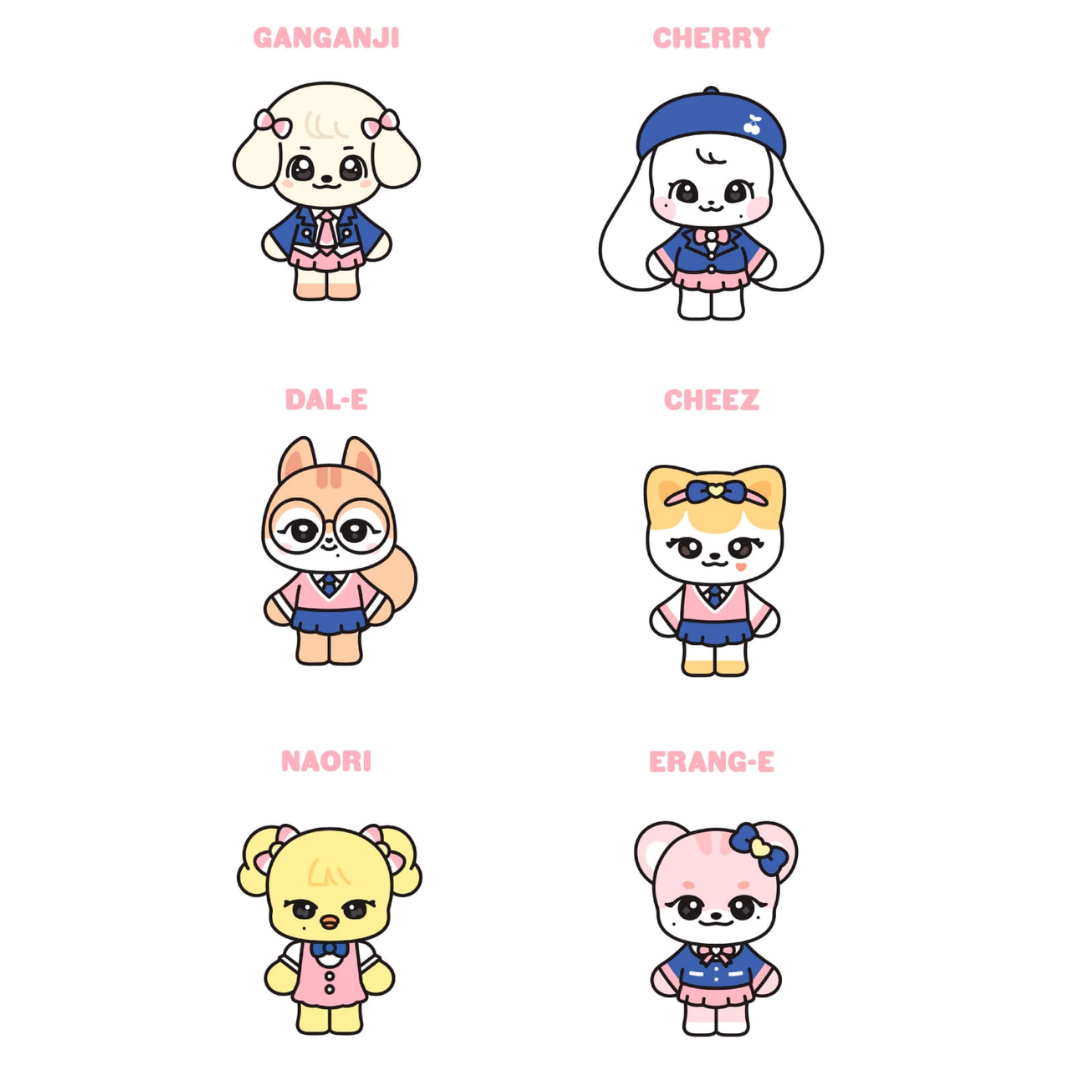 IVE MINIVE - SCHOOL PLUSH KEYRING