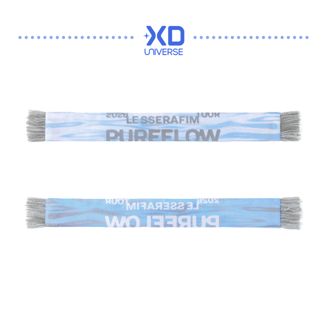 [PREORDER] LE SSERAFIM TOUR ‘PUREFLOW’ Official Merch - FIM'S CLUB Slogan Muffler
