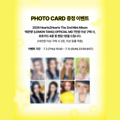 [PREORDER DEADLINE 10/7] Hearts2Hearts The 2nd Mini Album [Lemon Tang] Official Merchandise - Photo Set