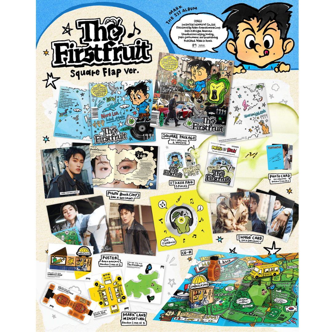 NCT MARK 1st Full Album - THE FIRSTFRUIT - SQUARE FLAP VER