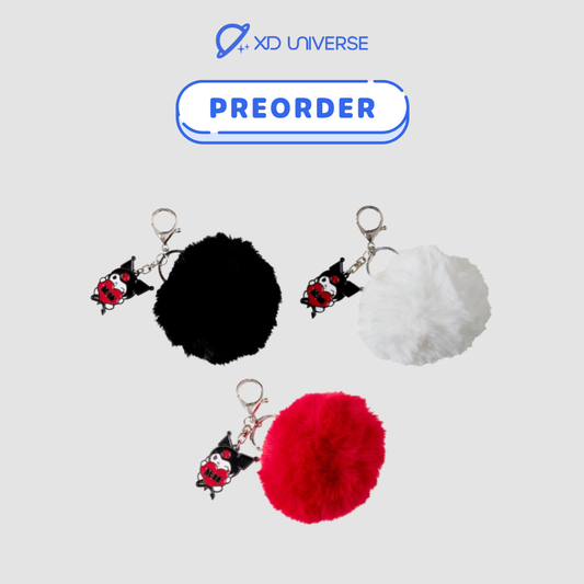 [PREORDER] BABYMONSTER × KUROMI Merchandise - Fur Keychain