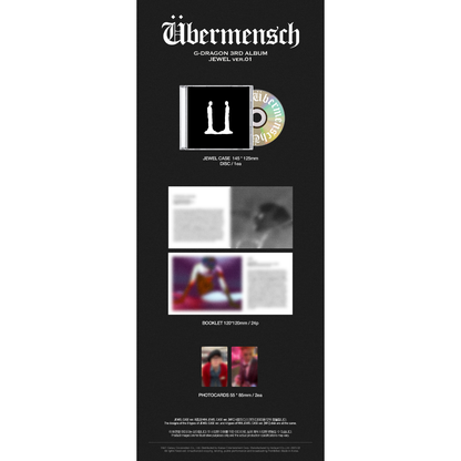 G-DRAGON - 3rd Album - UBERMENSCH - Jewel Case ver