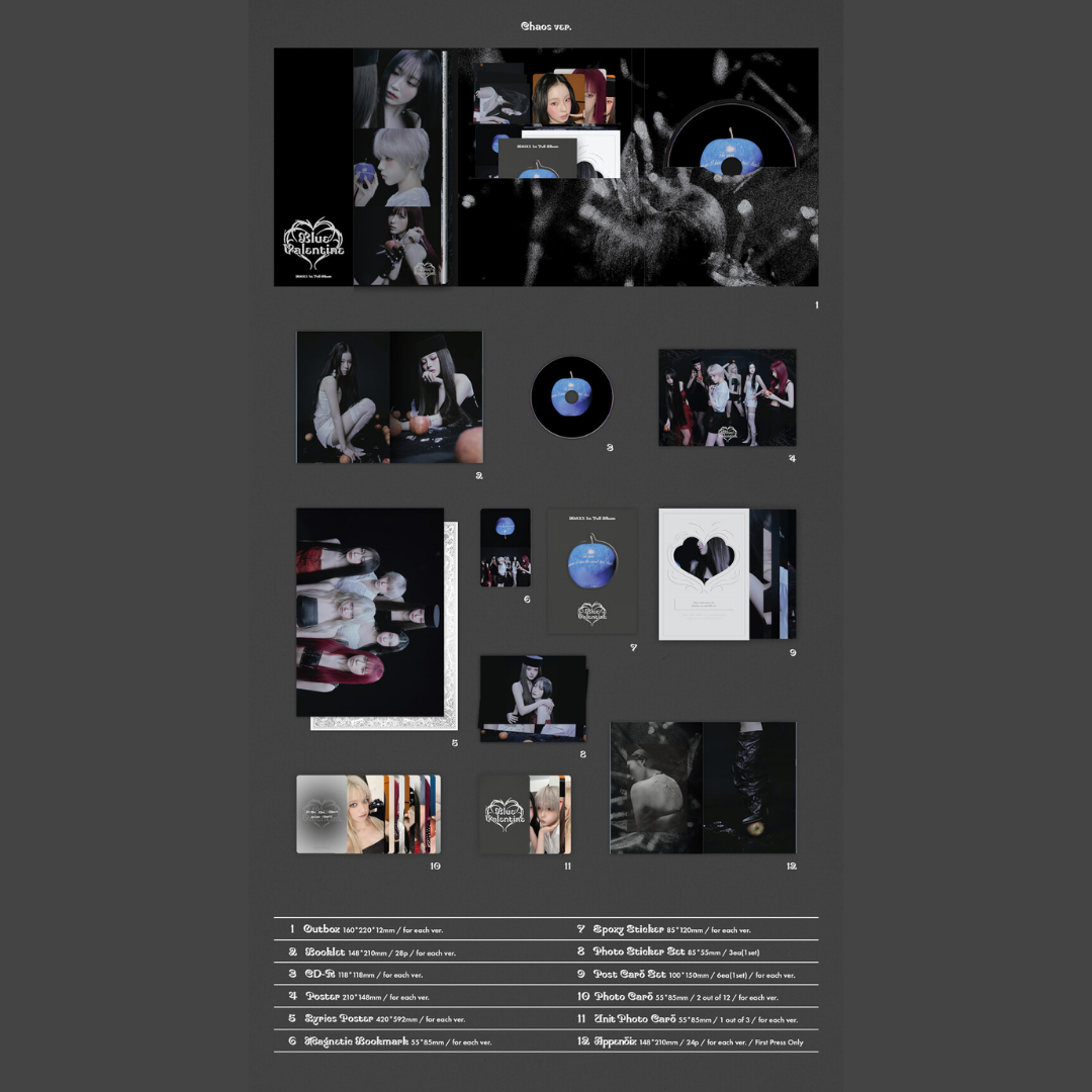 NMIXX BLUE VALENTINE - PHOTOBOOK - BLUE / VALENTINE / CHAOS VER