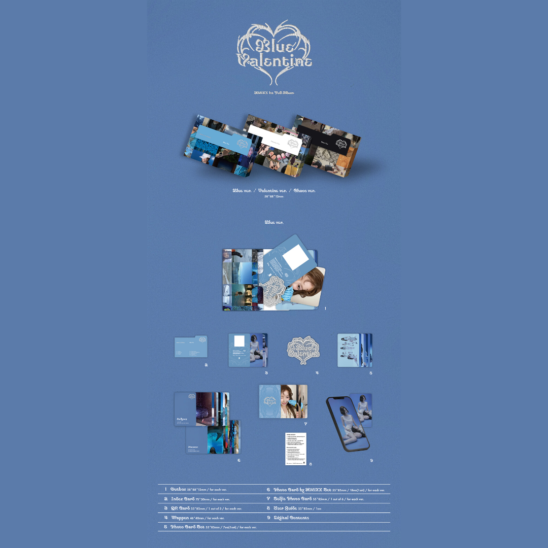 NMIXX BLUE VALENTINE - PLATFORM ALBUM POCAALBUM - BLUE / VALENTINE / CHAOS VER