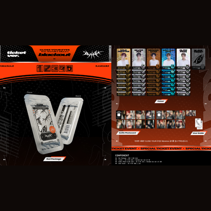 CLOSE YOUR EYES 3rd Mini Album 'blackout' (ticket ver.)