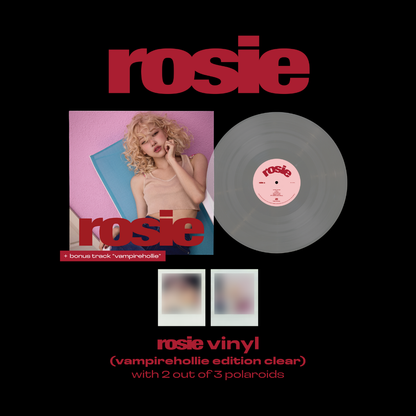 BLACKPINK ROSE 1st Studio Album [ ROSIE ] Vinyl LP - Vampirehollie Edition Clear