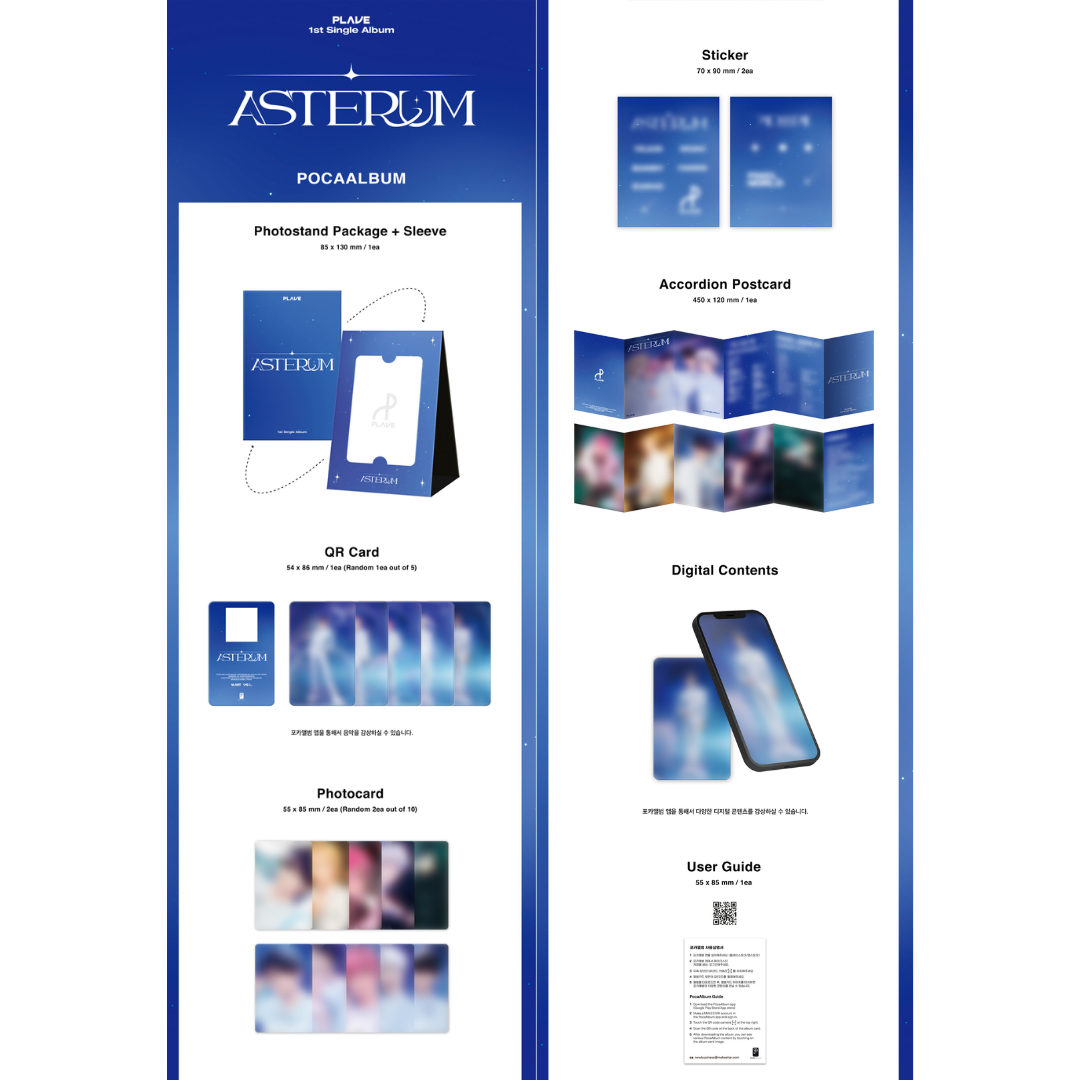 PLAVE - 1ST SINGLE ALBUM - ASTERUM - POCA ALBUM