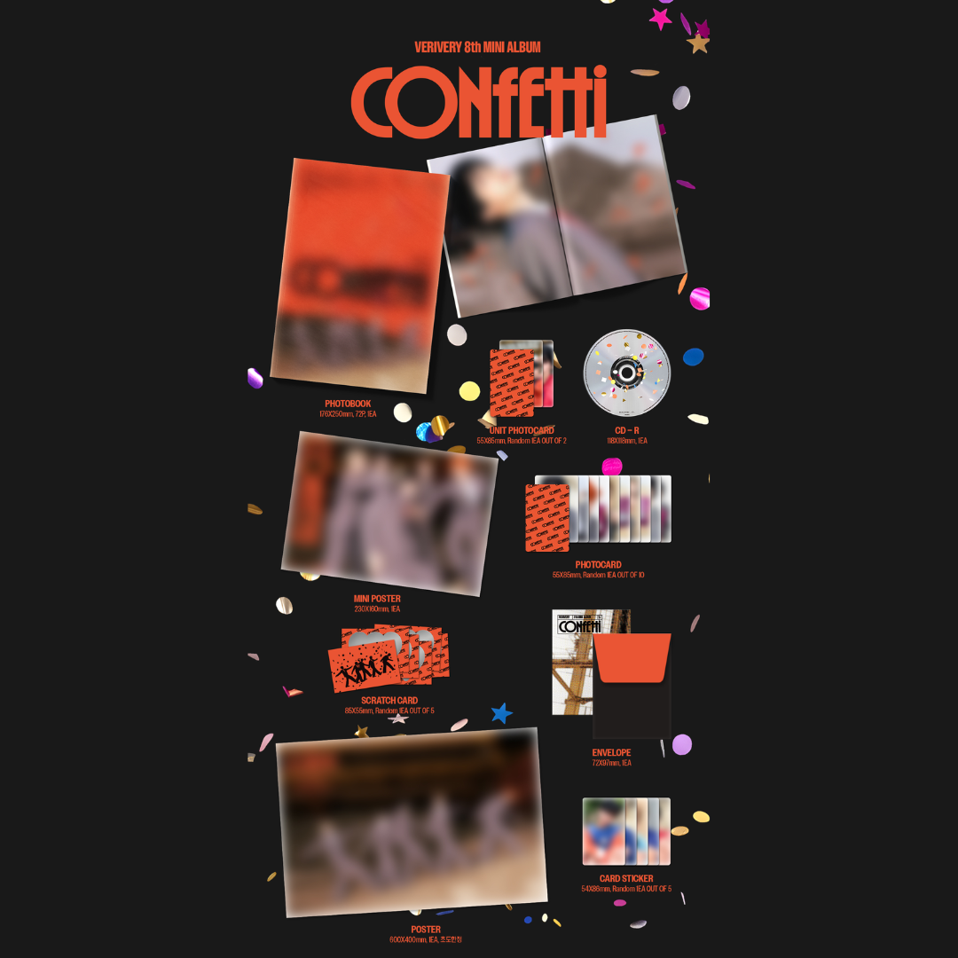[PREORDER] VERIVERY 8th MINI ALBUM [CONFETTI] - PHOTOBOOK VER.