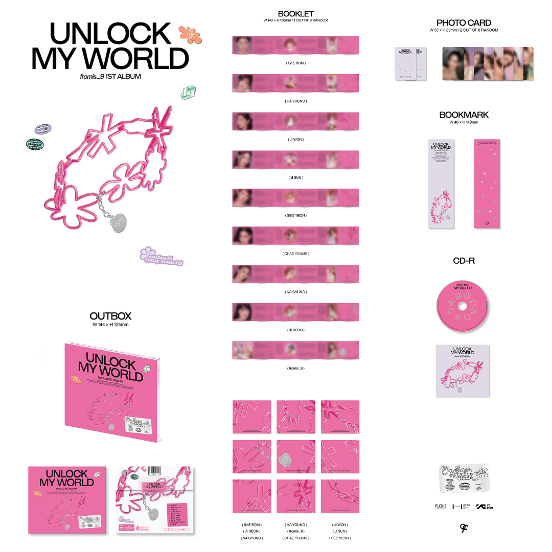 fromis_9 - 1st Album [Unlock My World] (Compact ver.) (Random Ver.)