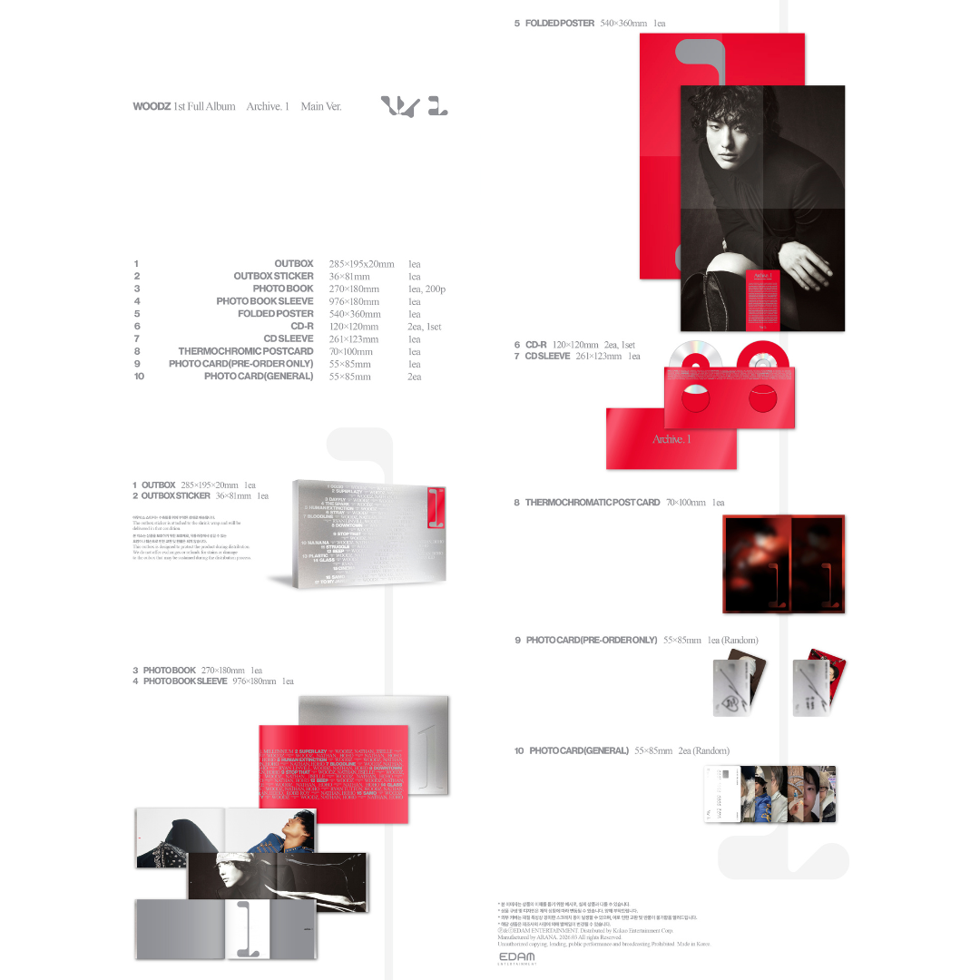 WOODZ 1st Full Album [Archive. 1] - Main Ver.