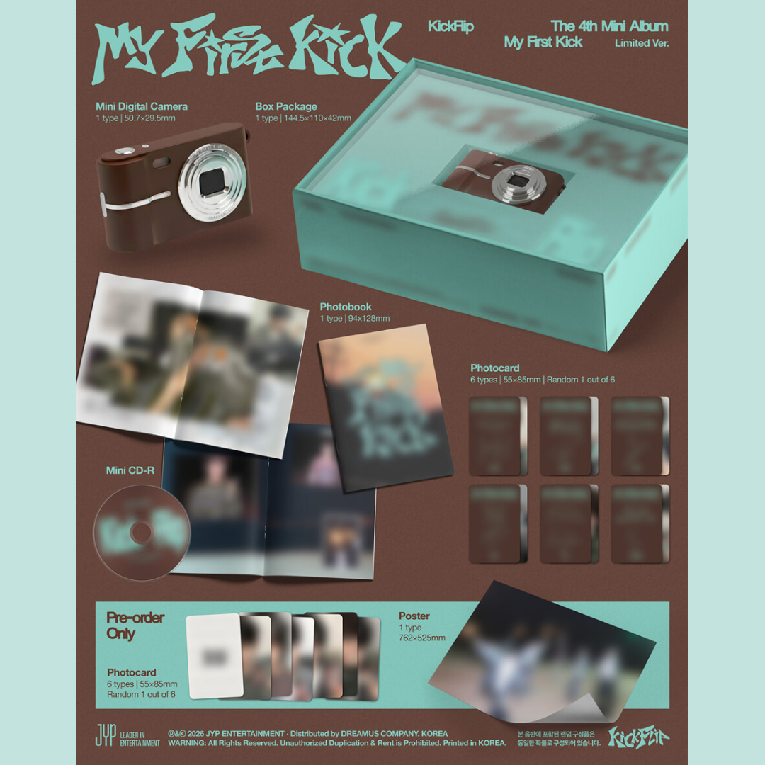 KickFlip The 4th Mini Album 'My First Kick' - Limited Ver.