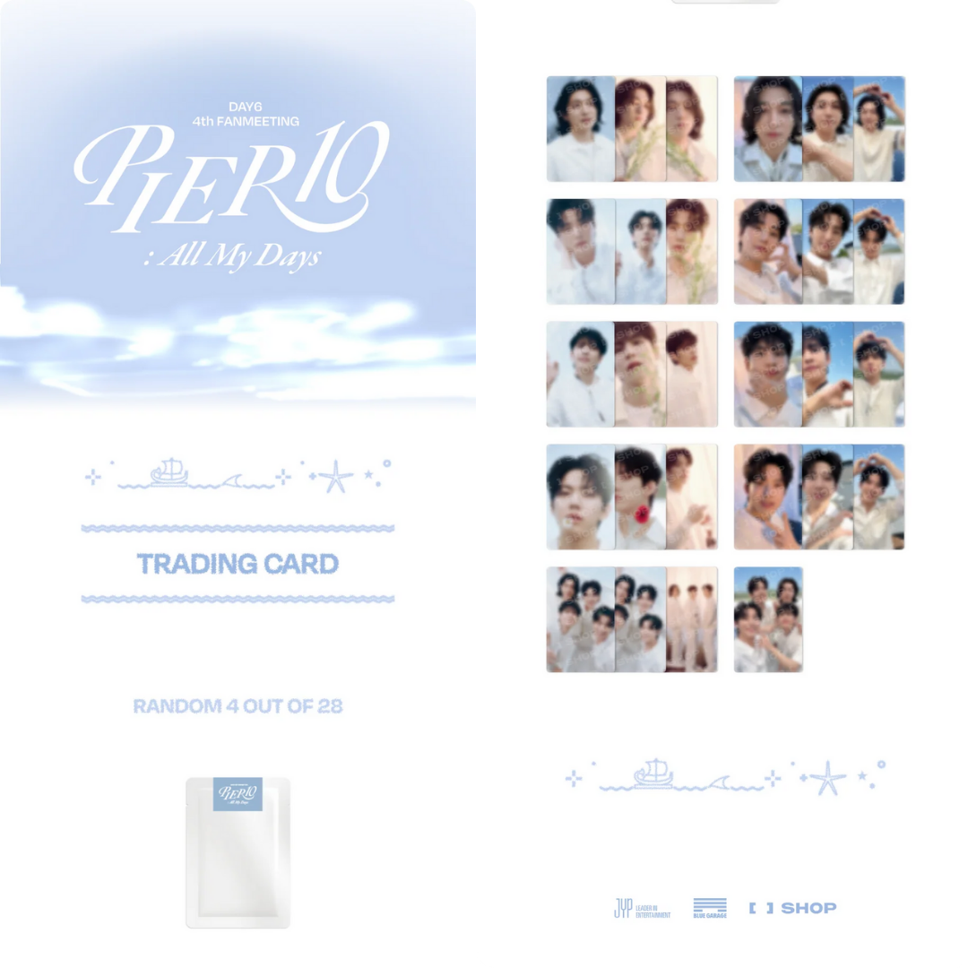 DAY6 - 4TH FANMEETING - PIER10: ALL MY DAYS - TRADING CARD