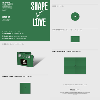 MONSTA X - Mini Album Vol.11 [SHAPE of LOVE] (Special Ver.)