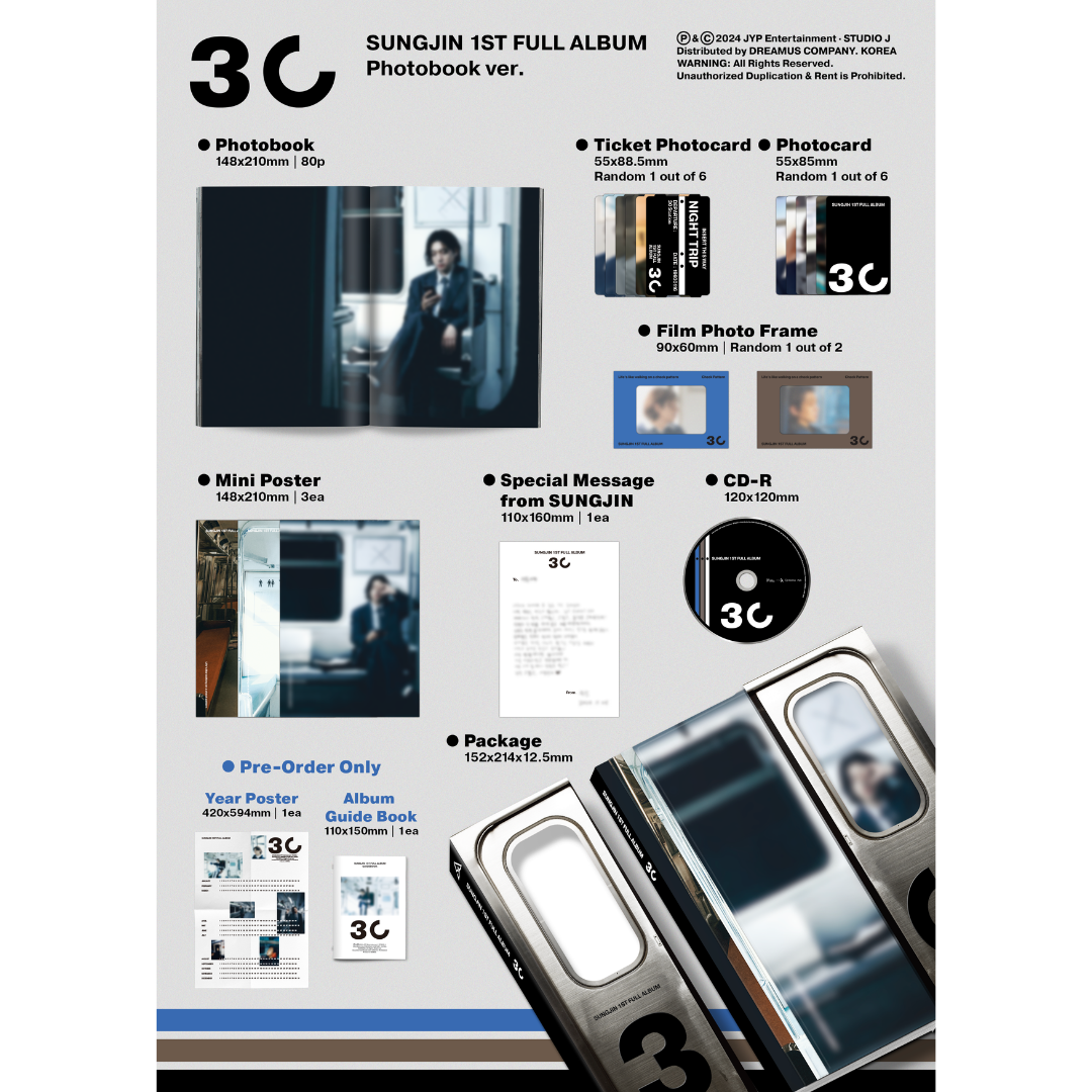 Day6 SUNGJIN - 1st Album [30] (Photobook Ver.)