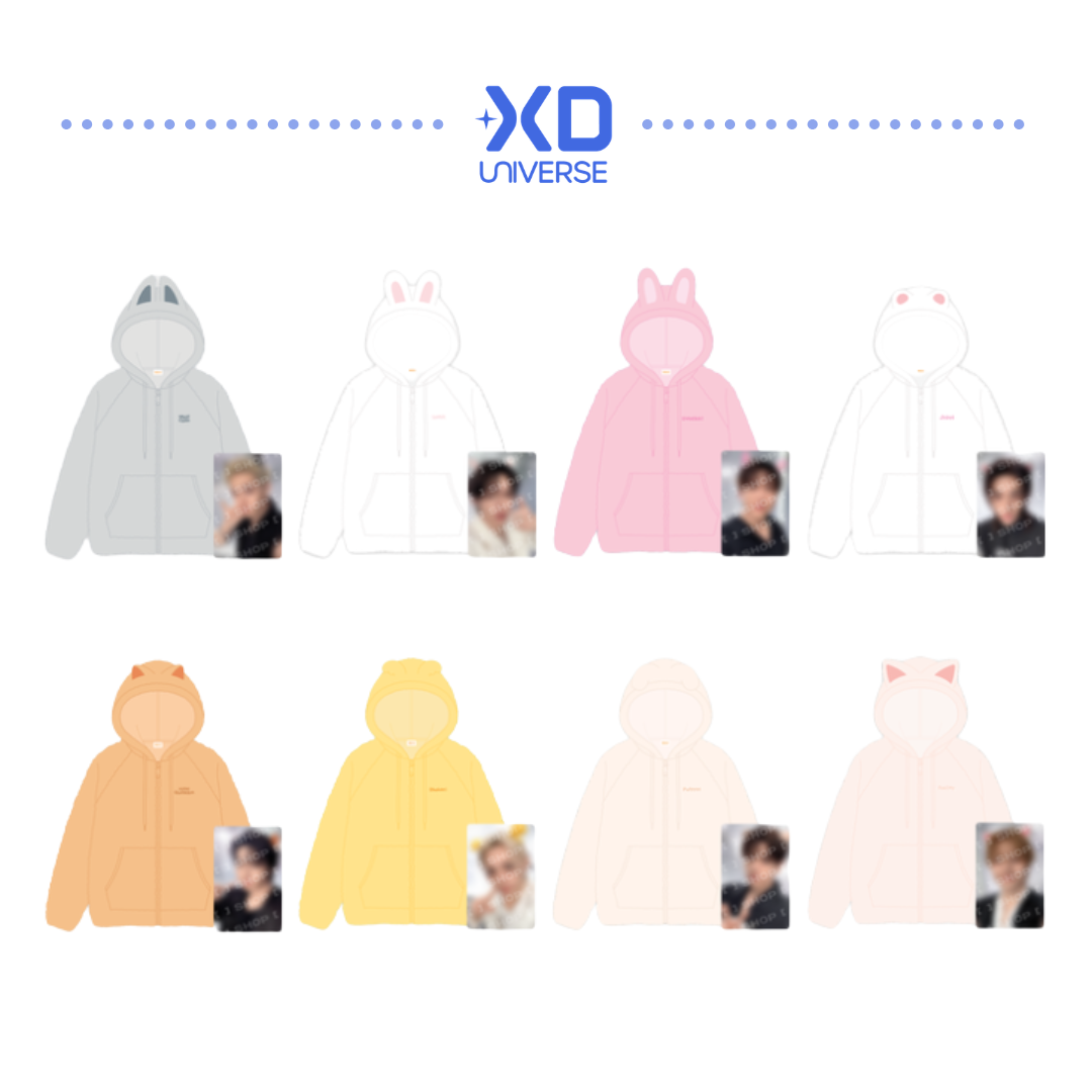 [PREORDER DEADLINE 3/8] Stray Kids World Tour <RUN IT SEOUL> Official Merch - SKZOO FLEECE HOOD ZIP-UP