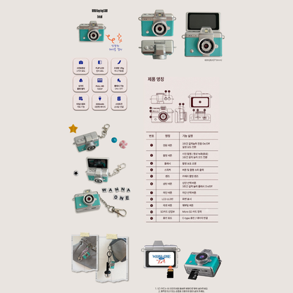 [PREORDER DEADLINE 13/9] WANNA ONE GO MINI Keyring CAM