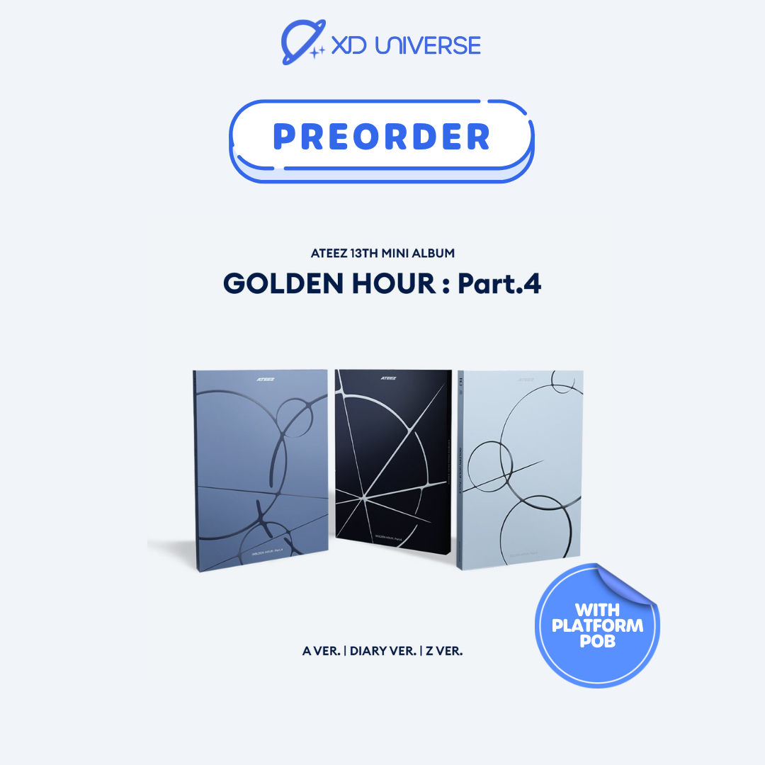 [PREORDER] ATEEZ 13TH MINI ALBUM [GOLDEN HOUR: Part.4] - Standard Edition