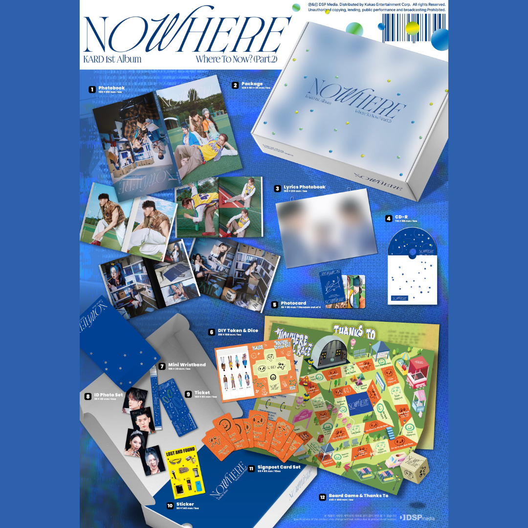 [PREORDER] KARD 1st Album [Where To Now? (Part.2) : NOWHERE]