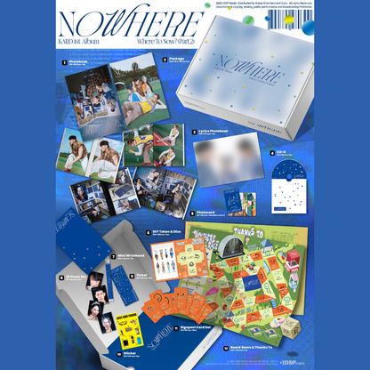 [PREORDER] KARD 1st Album [Where To Now? (Part.2) : NOWHERE]
