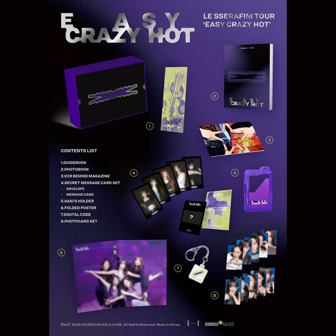 [PREORDER DEADLINE 30/6] LE SSERAFIM TOUR 'EASY CRAZY HOT' ENCORE IN SEOUL DC