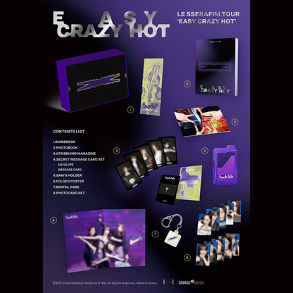 [PREORDER DEADLINE 30/6] LE SSERAFIM TOUR 'EASY CRAZY HOT' ENCORE IN SEOUL DC