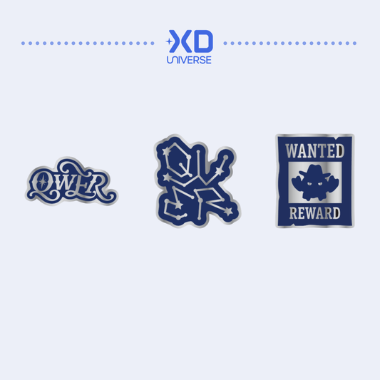 [PREORDER] QWER 3RD ANNIVERSARY POP-UP STORE [THE STARSIGN] ONLINE MD - METAL BADGE SET