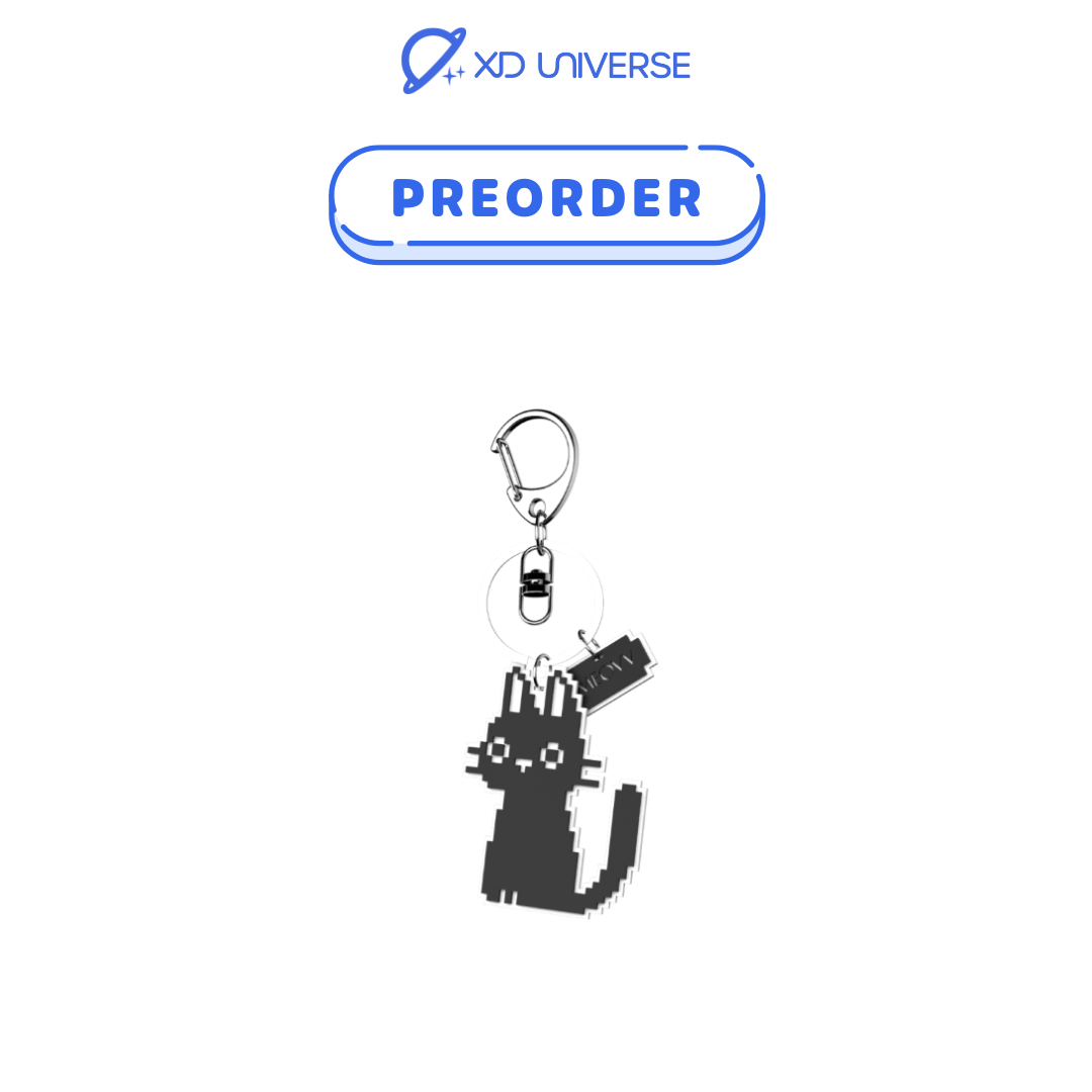 [PREORDER] BURNING UP OFFICIAL MERCH - MEOVV RUBBER KEYRING