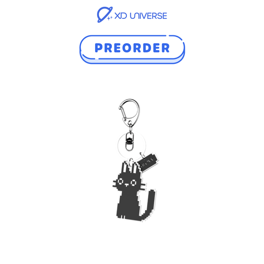 [PREORDER] BURNING UP OFFICIAL MERCH - MEOVV RUBBER KEYRING